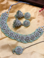 Load image into Gallery viewer, Vidhi Simply Beautiful Polki Choker Set
