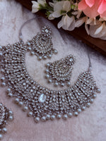 Load image into Gallery viewer, Jasmir Kundan Necklace Set