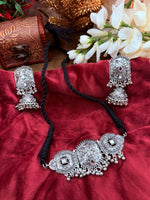 Load image into Gallery viewer, Oxidised Mirror choker Set