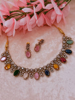 Load image into Gallery viewer, Multicolor Ad Victorian Necklace
