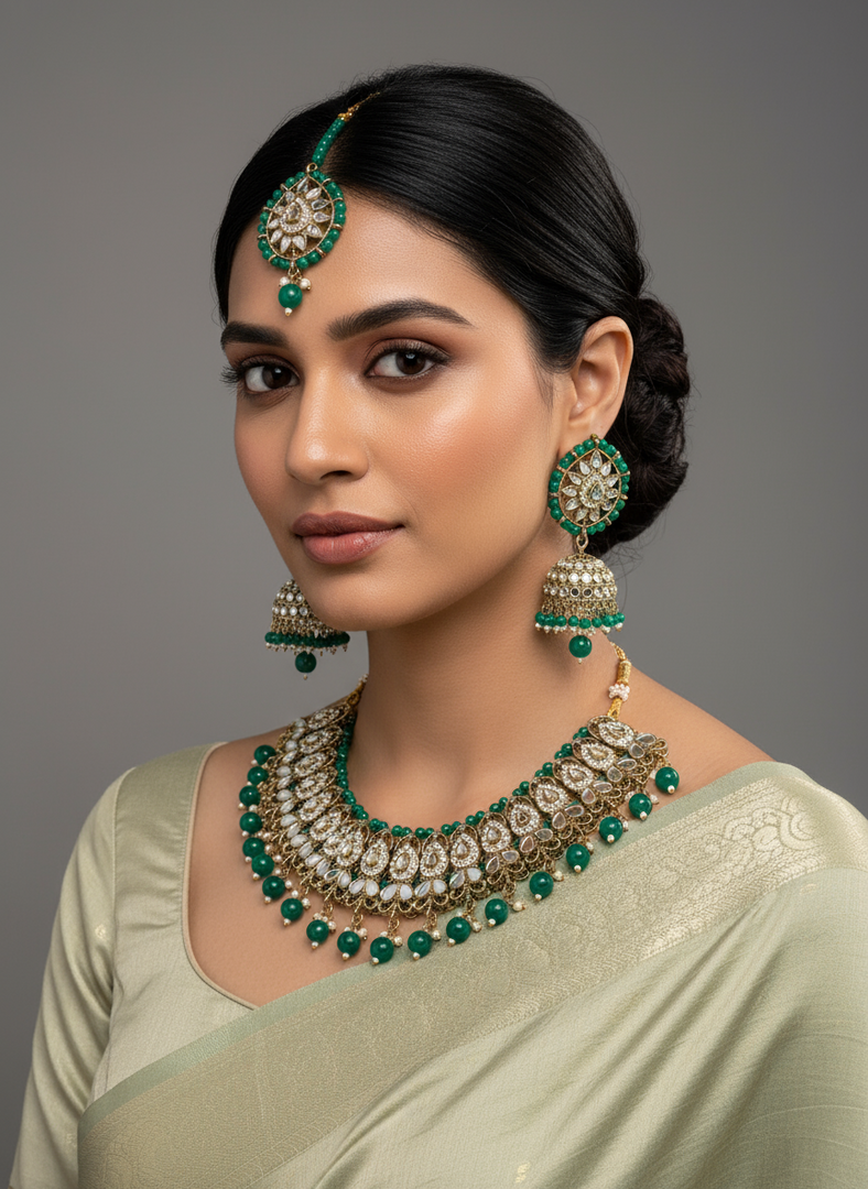 Ruhali Mirror Necklace Set
