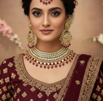 Load image into Gallery viewer, Palak Kundan Choker Set