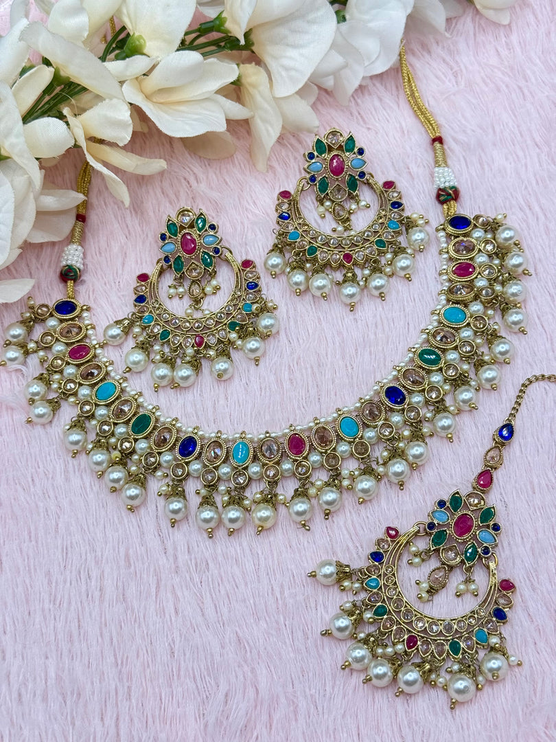 Karuna Polki Choker Set