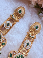 Load image into Gallery viewer, High Quality brass Antique Gold plated Kashmiri Earring
