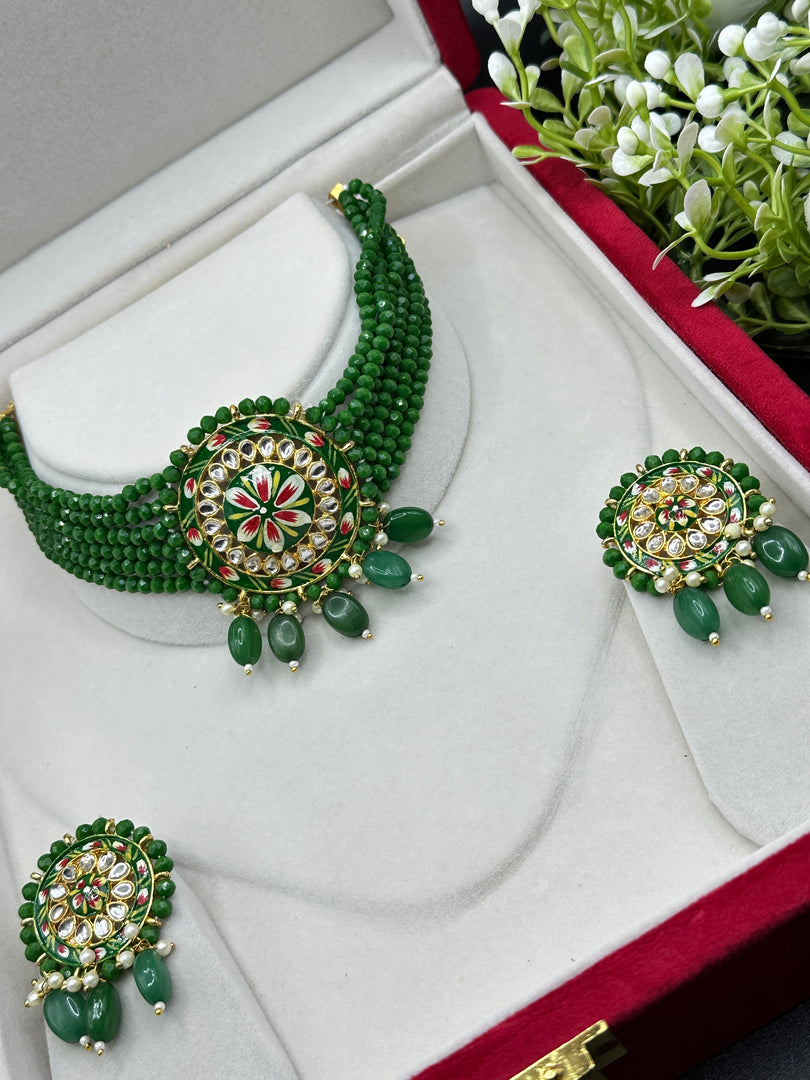 Meenakari Indian Choker Set