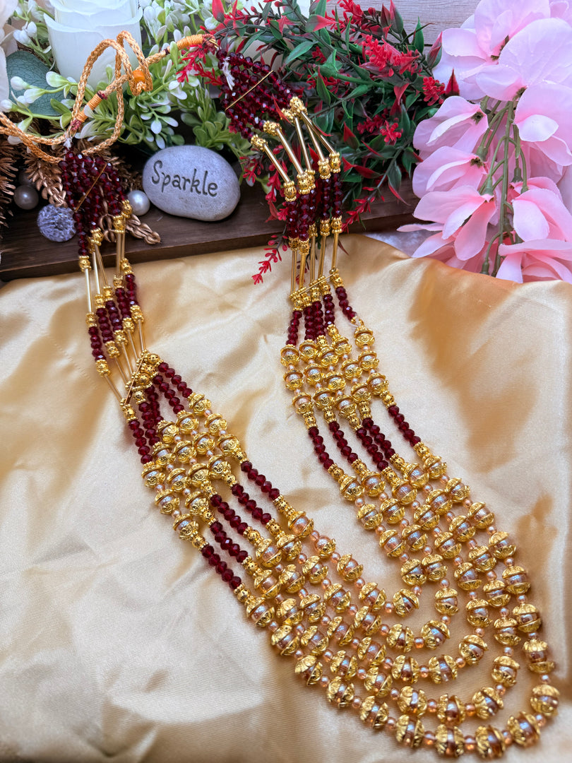 Zainab Red Five Layer Mala