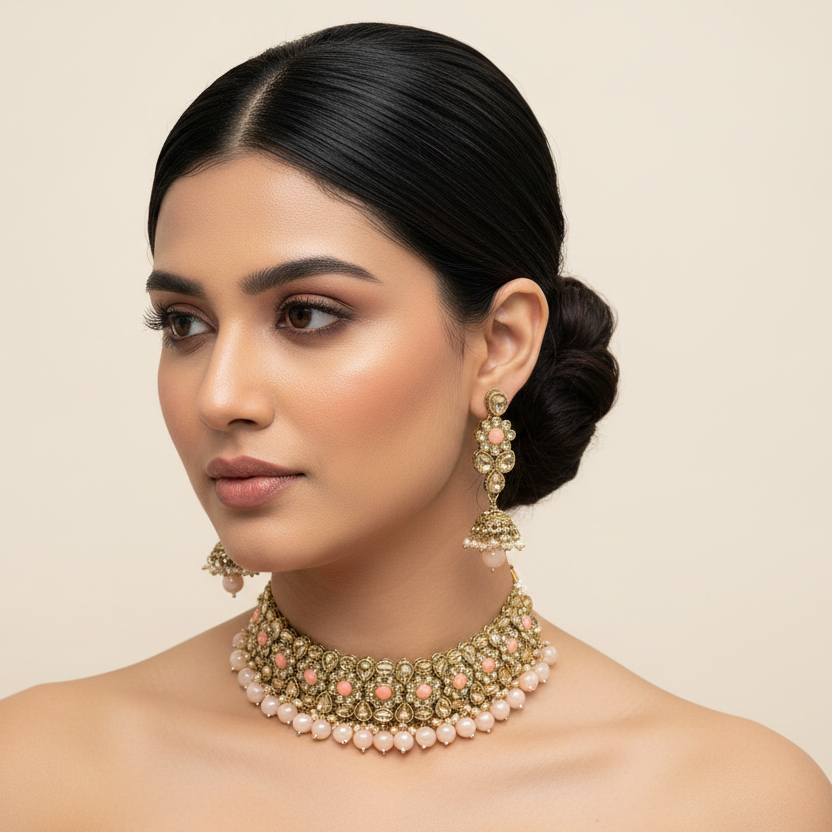 Lalita Stone Indian choker set