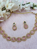 Load image into Gallery viewer, Jhansi Glass traditional kundan necklace set
