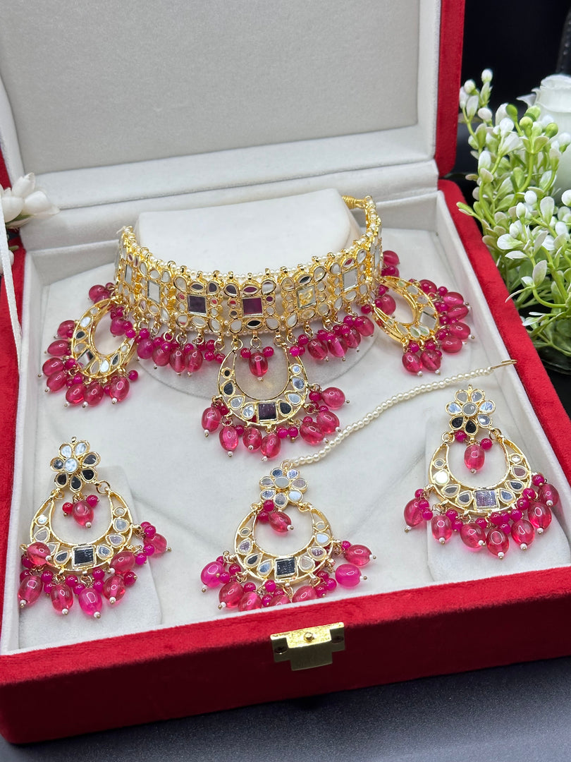 Pakis Trending Mirror Choker Set