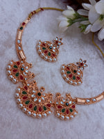 Load image into Gallery viewer, Rosegold Hasli Necklace with earring
