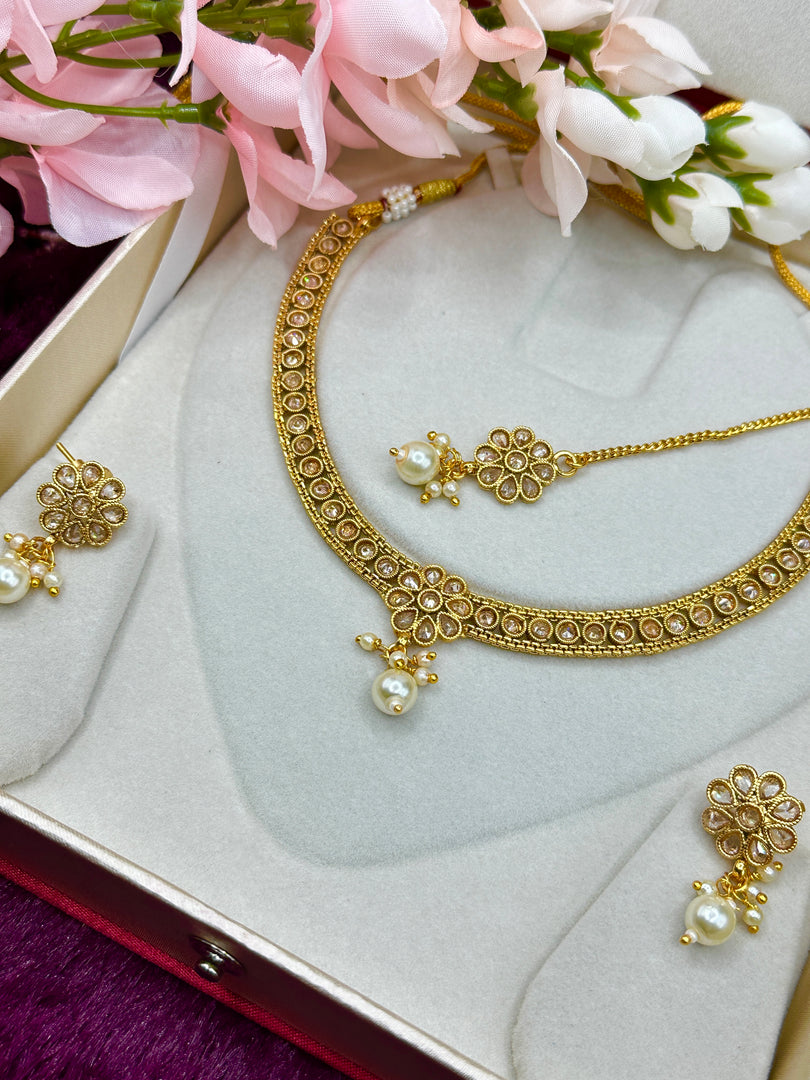 Gold platted Indian Necklace