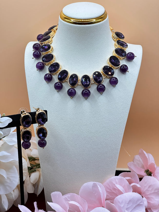 Ranisha Pearl Drop Necklace Set