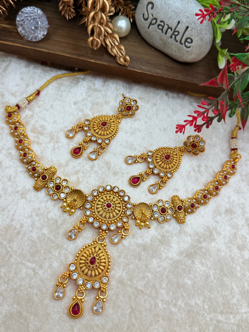 दीपा टेम्पल ज्वैलरी सेट