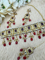 Load image into Gallery viewer, Falguni Kundan jewellery Choker Set
