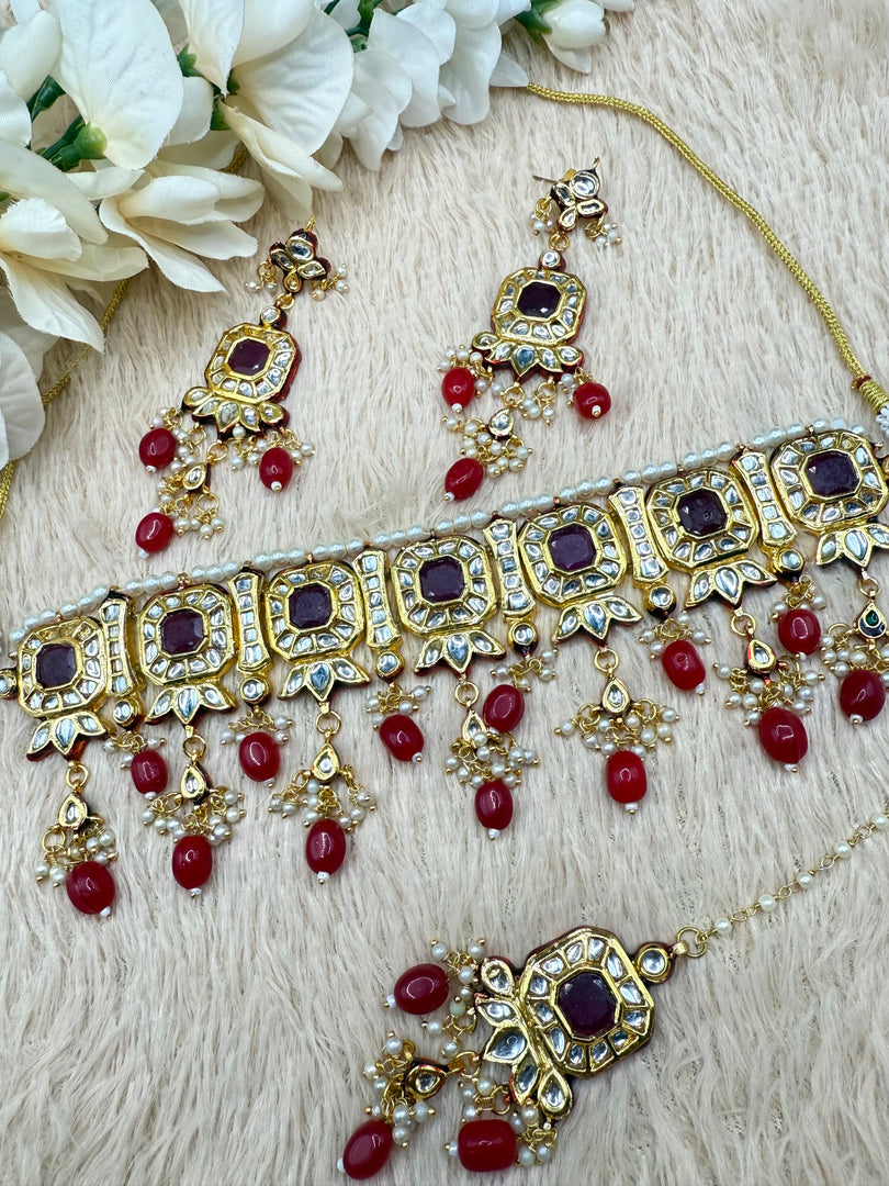 Falguni Kundan jewellery Choker Set