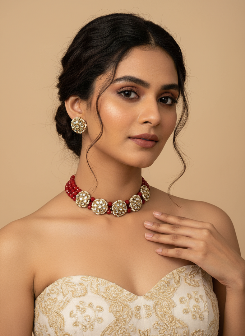 Kareena Kundan Indian Choker Set