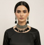 Load image into Gallery viewer, सोनम ऑक्सीडाइज़्ड चोकर सेट 
