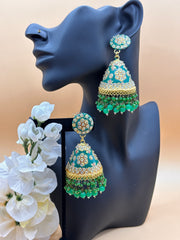 Meenakari Kundan Jhumka’s