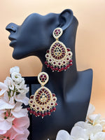 Load image into Gallery viewer, Kundan Light Weight Earrings
