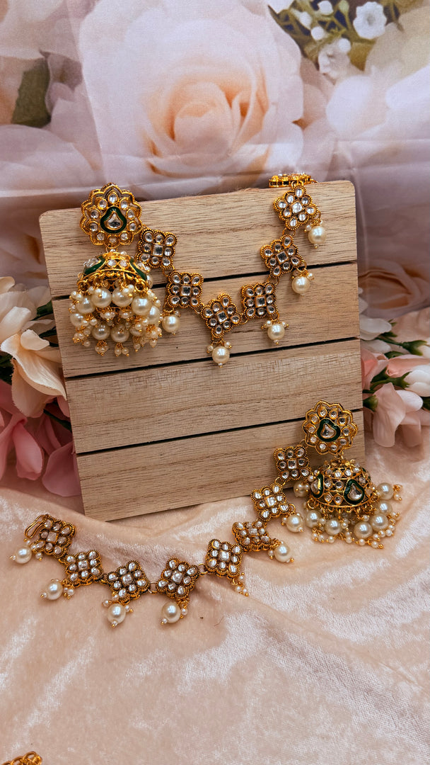 Kundan bahubali earrings