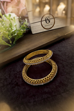 Load image into Gallery viewer, Minakshi Antique Gold Kada