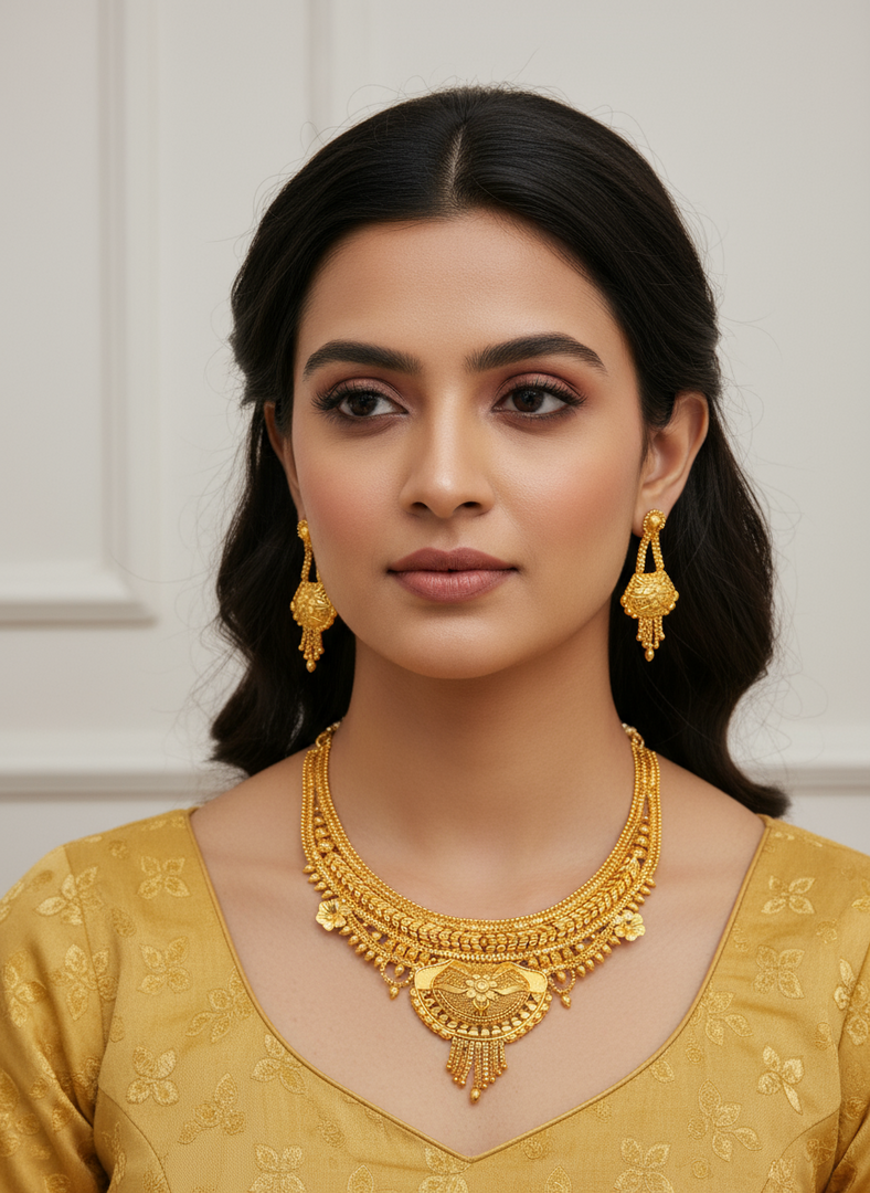 Farida Golden Necklace Sets