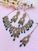 Load image into Gallery viewer, Jannat Polki Indian Necklace Set
