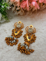 Load image into Gallery viewer, Golden Kashmiri jhumki