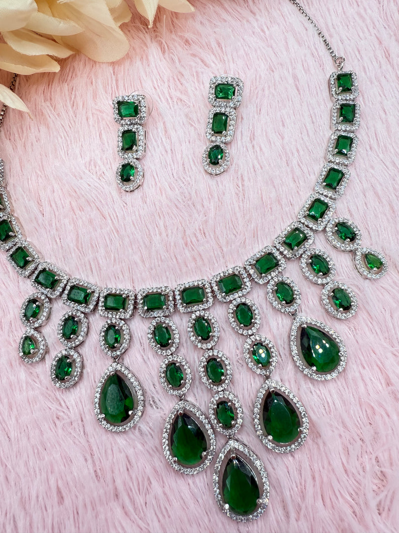 Emerald Green Necklace Set