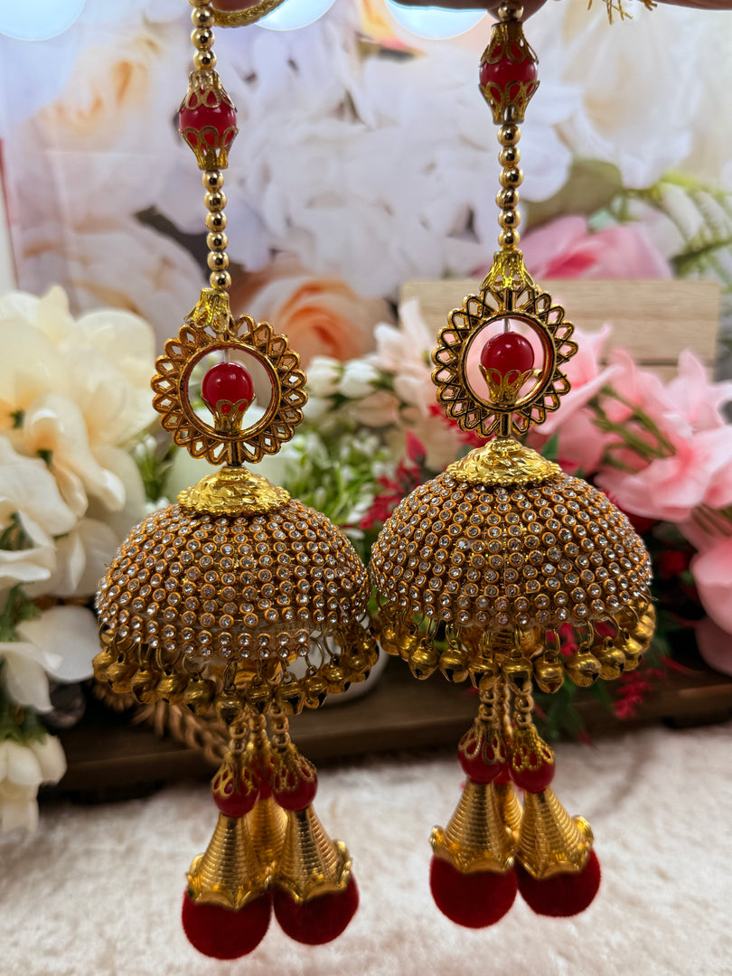 दुल्हन के लिए लाल रंग की कलीरे