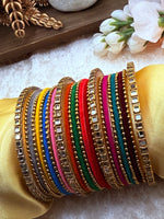 Load image into Gallery viewer, Multicolor Velevt Bangles