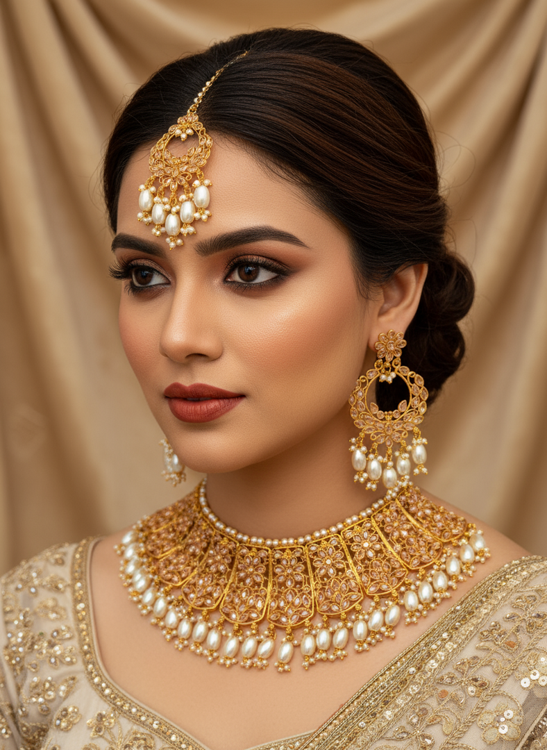 Zeenath Polki Choker Set