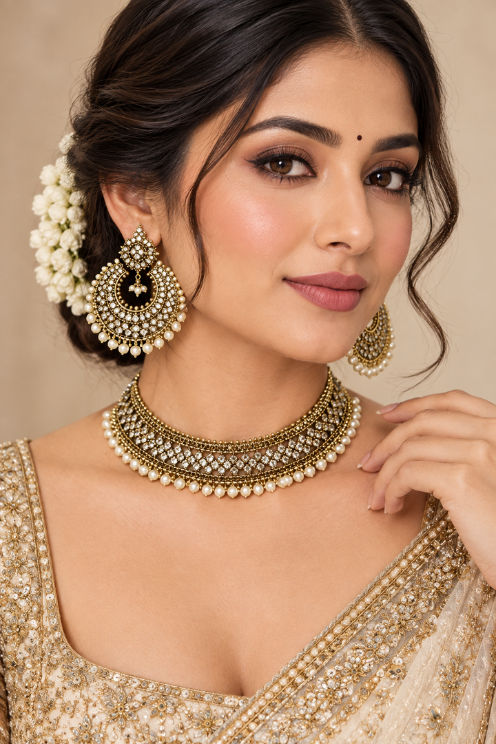 Shakira Pakistani Necklace with Earrings