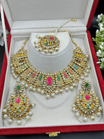 Load image into Gallery viewer, Jasmir Kundan Necklace Set
