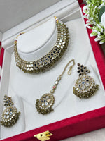 Load image into Gallery viewer, Kanchan Mirrror Necklace Set
