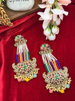 Load image into Gallery viewer, शिमू ओवरसाइज़्ड पोल्की मोती बालियां