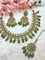 Load image into Gallery viewer, Nilima Polki Choker Set
