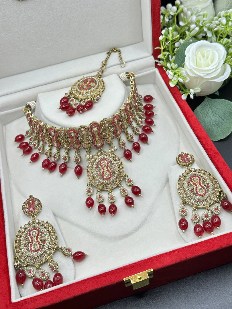 Mirza Polki Indian Choker Set