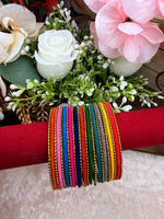 Load image into Gallery viewer, Multi Color Velvet Bangles
