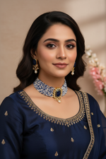 Load image into Gallery viewer, Beaded choker with earrings