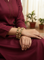 Load image into Gallery viewer, Multicolor polki Bangles