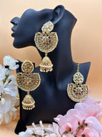 Load image into Gallery viewer, Golden Earring Maang Tikka Set
