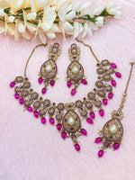 Load image into Gallery viewer, Jannat Polki Indian Necklace Set
