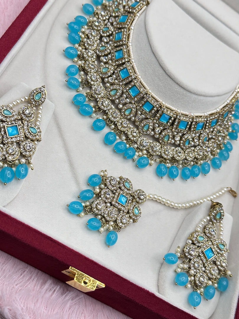 Firozi blue 
 Pakistani set