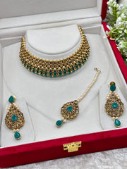 Samira antique Gold Choker set