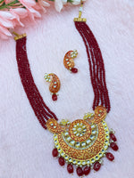 Load image into Gallery viewer, Kundan Mala With Indian Earring
