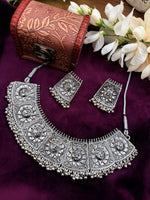 Load image into Gallery viewer, Oxidised choker set