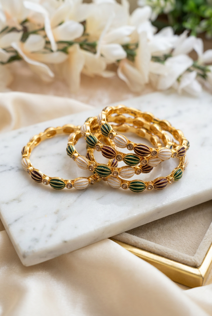 Nihira Multi Color Indian Bangles