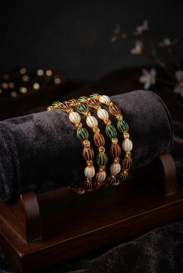 Nihira Multi Color Indian Bangles