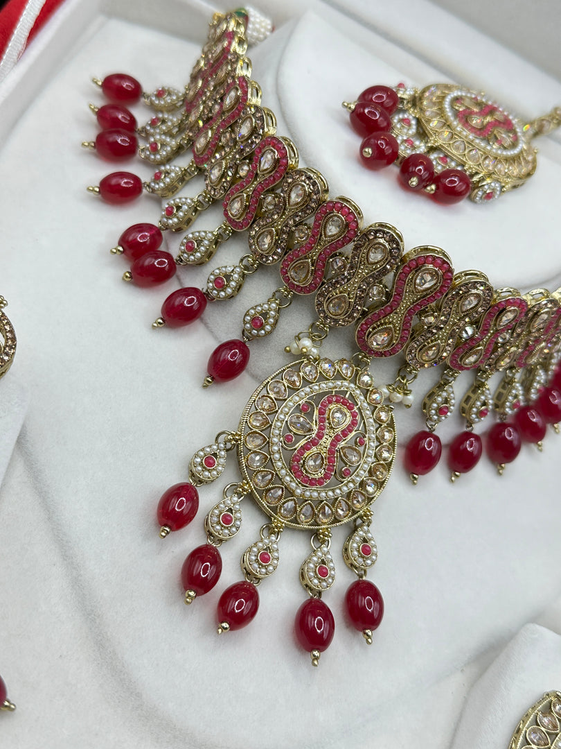 Mirza Polki Indian Choker Set